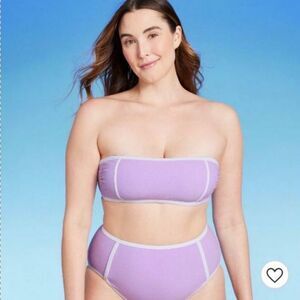 Kona Sol Sz L 12/14 Purple & White versatile NWT